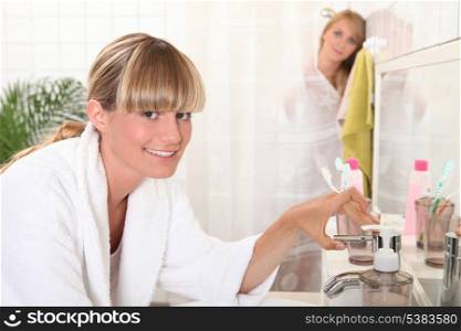 Women washing