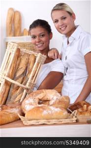 Women working in a bakery