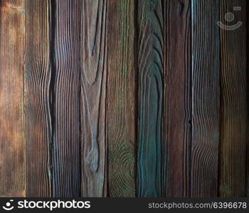 Wood background planks, painted in different colours. Wood background wall