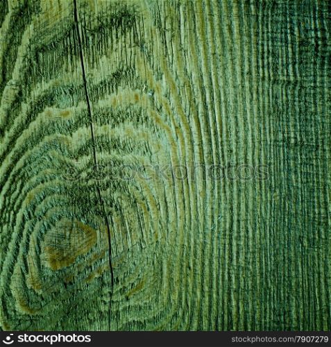 Wood. Closeup of green grunge wooden wall as background or texture