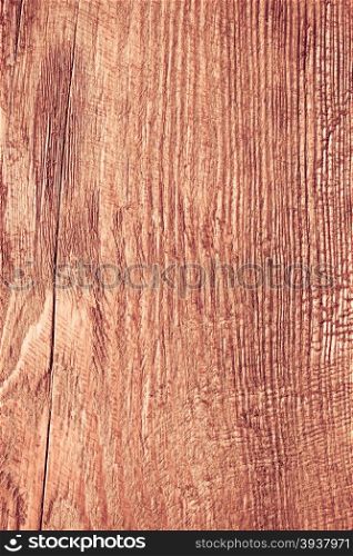 Wood. Closeup of red grunge wooden wall as background or texture