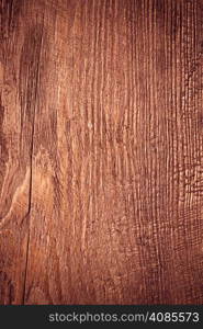 Wood. Closeup of red grunge wooden wall as background or texture