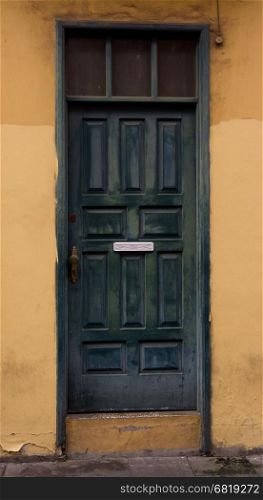 wood door. antique wooden door