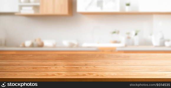 Wood table in modern home room interior with empty copy space on the table for product display mockup. Furniture design and home decoration concept. cordial. Wood table in modern home room decoration. cordial