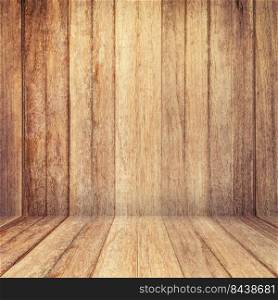 Wood texture background. old wood wall and floor perspective for background.