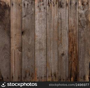 Wood texture background. Wooden planks background, weathered, with rusty nails, top view, sharp and highly detailed.