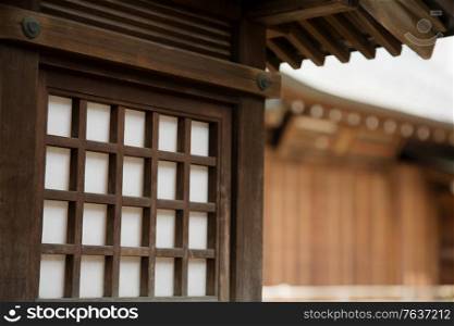 Wood Walls and Doors. Japanese Diary