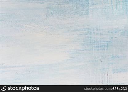 Wooden background, painted with white and blue paint