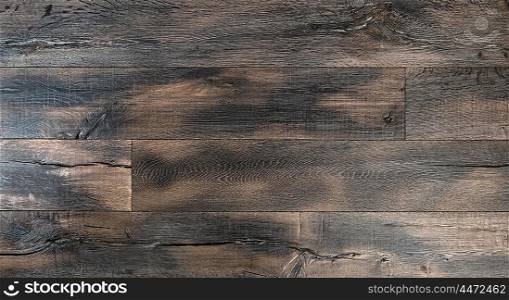 Wooden background. Tack texture. Abstract dark wood rustic surface