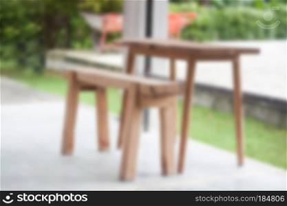 Wooden bench in the park, stock photo