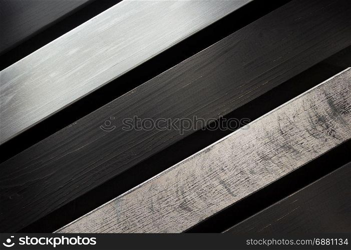 wooden board on black background