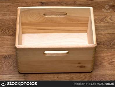 wooden box/ Wooden background