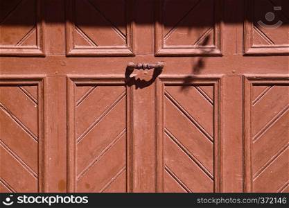 wooden brown door background