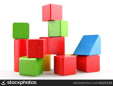 Wooden building blocks