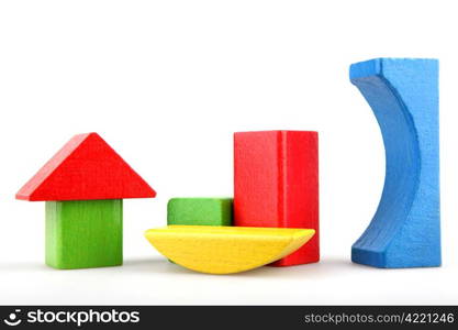 Wooden building blocks