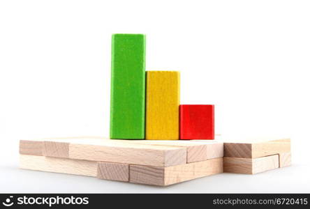 Wooden building blocks.