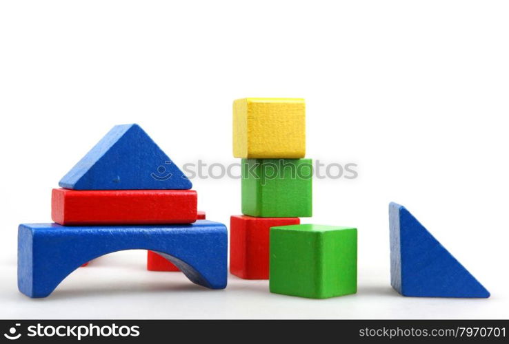 Wooden building blocks