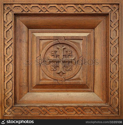 wooden carving seamless texture