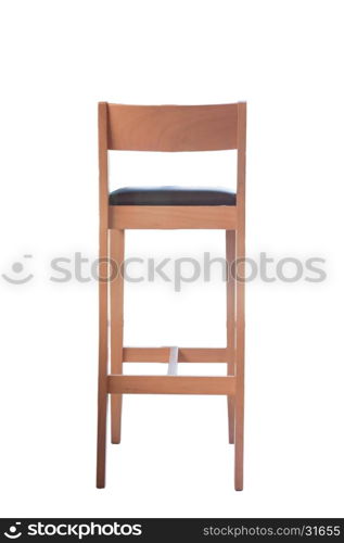 Wooden chair isolated on white background, stock photo