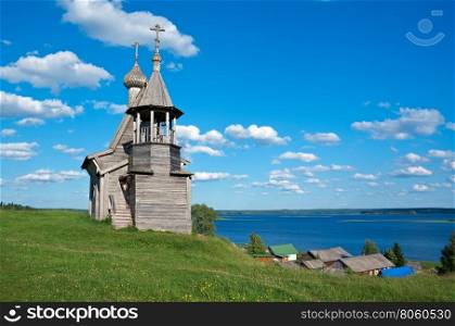 Wooden chapel St. Nicholas.Kenozerye, Arkhangelsk region, Russia
