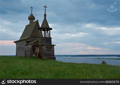 Wooden chapel St. Nicholas.Kenozerye, Arkhangelsk region, Russia