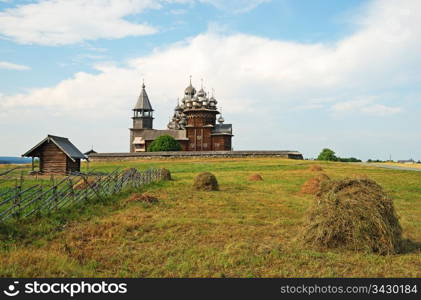 Wooden churches on Kizhi Island, Russia. Kizhi Island, Russia