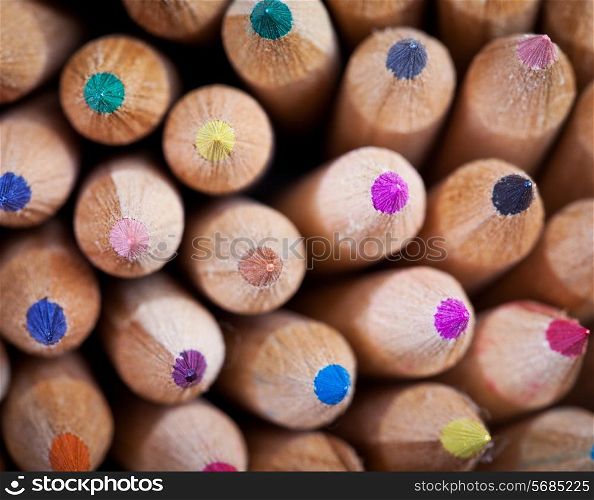Wooden color pencils