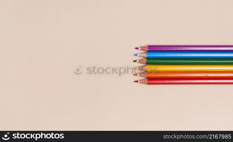 wooden colored pencils lgbt