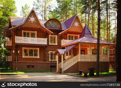 wooden cottage house