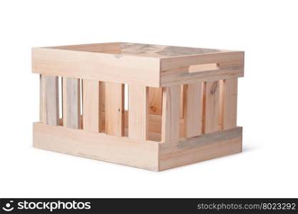 wooden crate. wooden crate isolated on white