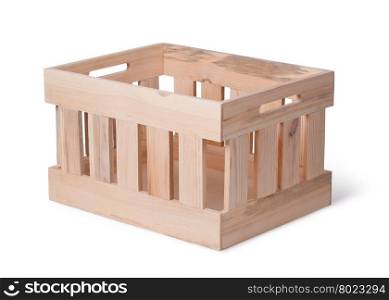 wooden crate. wooden crate isolated on white