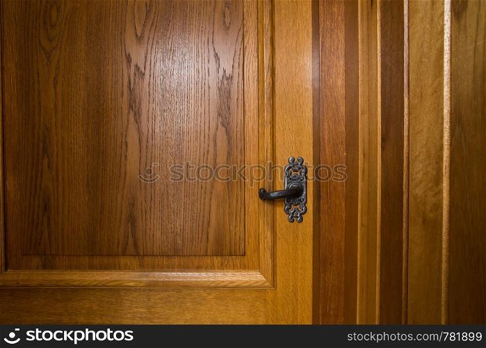 Wooden door antique style, vintage design background texture wall. Wooden door antique style, vintage design background texture