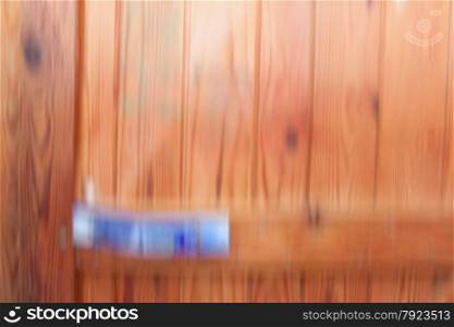 Wooden door blurred. Motion on a blur wooden door.