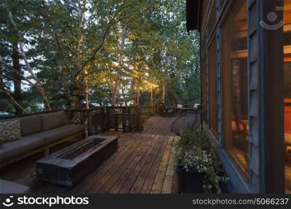 Wooden House in Forest, Kenora, Lake of The Woods, Ontario, Canada