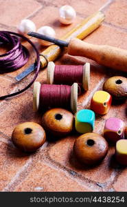 Wooden jewelry beads