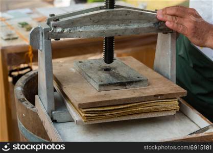 Wooden Manual Printing Press