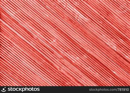 Wooden planks painted trendy coral pink colored of the year 2019, background, texture.. Wooden planks painted trendy coral pink colored of the year 2019, background, texture