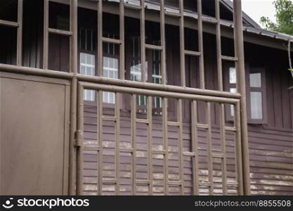 Wooden renovated Thai style architecture, stock photo