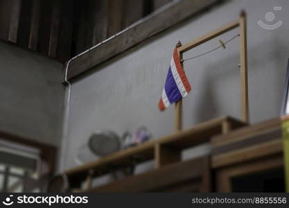 Wooden renovated Thai style architecture, stock photo