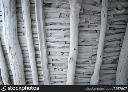 Wooden roof ceiling of Alpujarras in Granada at Andalusian Spain