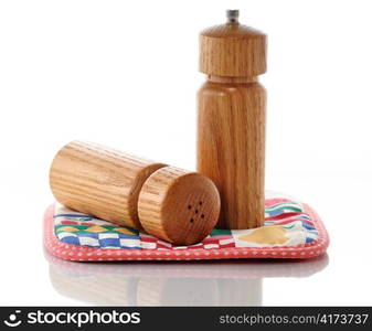 wooden salt and pepper shakers