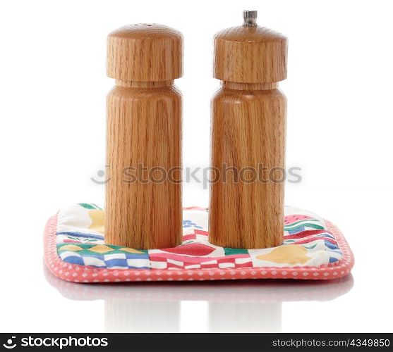 wooden salt and pepper shakers
