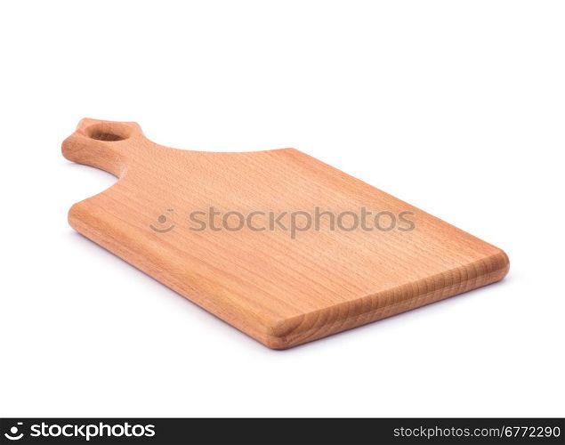 Wooden shelve isolated on white