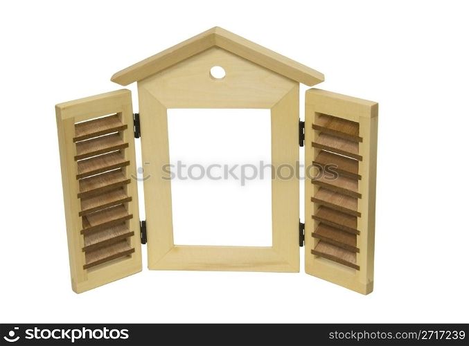 Wooden shutters that can be closed to protect the windows on the outside of a building - path included