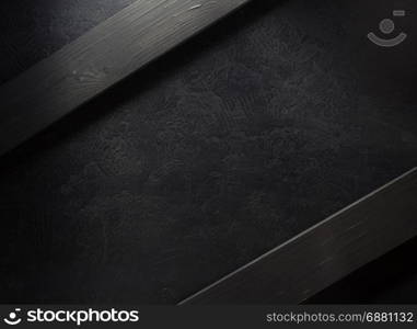 wooden signboard at black background texture