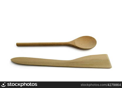 Wooden spoon and spatula