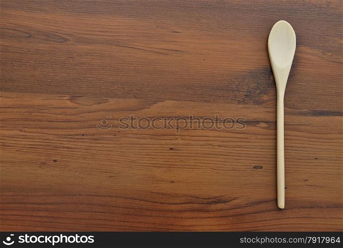 Wooden spoon background