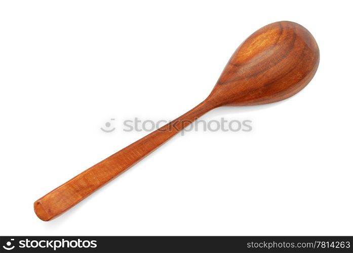 Wooden spoon isolated on white background. Wooden Spoon