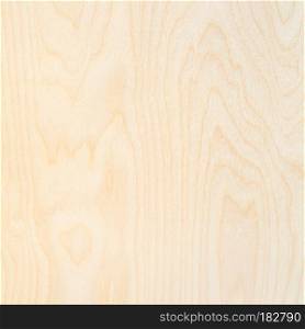wooden square background from natural birch plywood