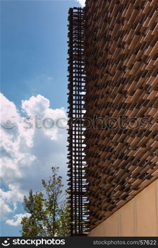 Wooden Structure: Building with Modern Architectural Design at Universal Exposition in Milan, Italy 2015